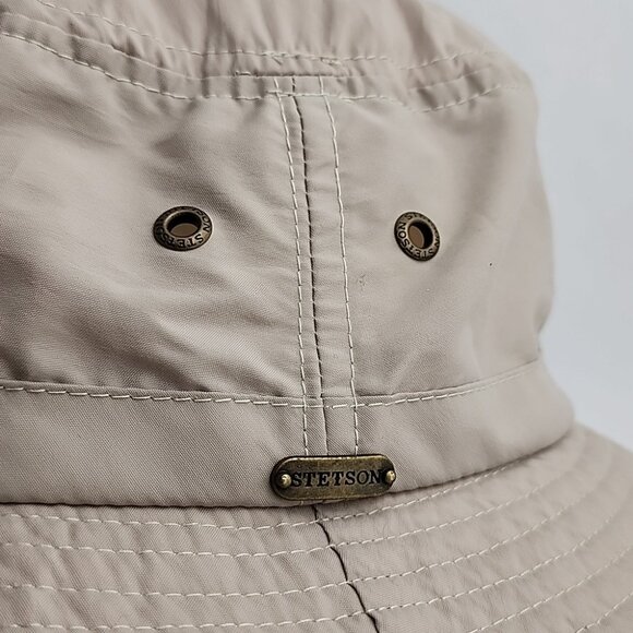 STETSON Unisex No Fly Zone Sun Guard Insect Repellent Beige Khaki Hat - Picture 8 of 16